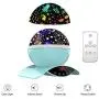 YSD Night Lighting Lamp, Modern Star Rotating Sky Projection, Romantic Star Projector Lamp for Kids, USB Rechargeable & Remote Control, Best Gifts for Kids,Bedroom(Blue)