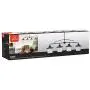 Globe Electric 65382 Nate 4-Light Pendant, Oil Rubbed Bronze, Clear Glass Shades