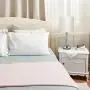 Better Chance Modern Bedside Table Lamps, Brushed Nickel Nightstand Lamps with Linen Fabric Shades for Living Room Family Bedroom Bedside Office(Set of 2) 