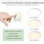 Modern LED Flush Mount Ceiling Light - 36W (200W Equivalent) Round Dimmable LED Ceiling Light, 2800-6500K,85Ra+,2700lm,19.7In Remote Control Lighting Fixture for Bedroom Kitchen