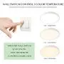 Modern LED Flush Mount Ceiling Light - 36W (200W Equivalent) Round Dimmable LED Ceiling Light, 2800-6500K,85Ra+,2700lm,19.7In Remote Control Lighting Fixture for Bedroom Kitchen