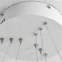 LED Chandeliers - BAYCHEER Modern Foyer Circular Pendant Lights Adjustable Hanging Ceiling Lights Fixtures Contemporary 3 Rings Lighting Dining Room Living Room Natural Light in White