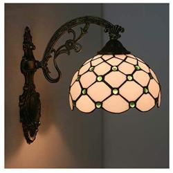Wall Lamps, Tiffany Style Wall Lights, Retro Creative Bedroom Living Room Dining Room Study Staircase Hallway Aisle Decorative Lighting,B