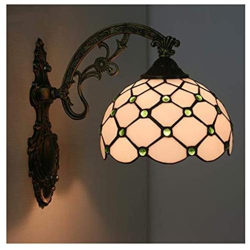 Wall Lamps, Tiffany Style Wall Lights, Retro Creative Bedroom Living Room Dining Room Study Staircase Hallway Aisle Decorative Lighting,B