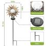 Sun Solar Lights Outdoor, NIORSUN Solar Lights Garden Decorative Metal Stakes Waterproof for Yard, Lawn, Walkway, Flowers