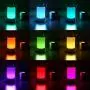 LED Table Lamp, HugoAi Bedside Lamp, Nightstand Lamps for Bedrooms with Dimmable Whites, Vibrant RGB Colors and Memory Function, No Flicker, Grey