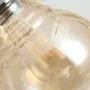 SAM Vintage Kitchen Chandelier, 3-Lights Island Cognac Glass Cluster Pendant Chandelier Antique, Antique Black Finish Ceiling Lights for Dining Room, Cafe, Bar