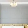 Tangkula Industrial Ceiling Light Fixture, Fabric Drum-Shaped Shade, Semi Flush Mount Ceiling Light w/ Metal Hanging Kit, 6-Light Close to Ceiling Light for Dining Room, Bedroom, Cafe, Bar, Entryway