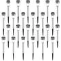 Sunco Lighting 24 Pack Solar Path Lights, Dusk-to-Dawn, 6000K, Above Ground Stake, Easy No-Wire Install, Solar Powered LED Landscape Lighting, Weatherproof, Illuminate Gardens, Pathways and Flower Bed