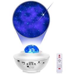 Star Projector Night Light Projector with Galaxy Ocean Wave Projector Bluetooth Music Speaker for Baby Bedroom,Game Rooms,Party,Home Theatre,Night Light Ambiance