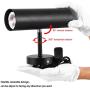 Modern Plug in Wall Sconce, Minimal Swivel Wall Lamp Lighting Matte Black Wall Sconce with Switch Cord for Bedroom, Mirror, Display Spot Light