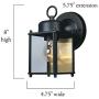 Designers Fountain 1161-BK Value Collection Wall Lanterns, Black