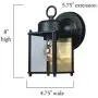 Designers Fountain 1161-BK Value Collection Wall Lanterns, Black