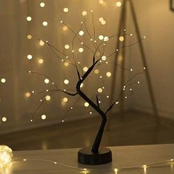 Tree Lights/Bonsai Tree Lights, LED Decorative Lights, Push Button switches, Deformed Lights, Room Decorations and Gifts, Warm White Glow(48led)