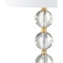 JONATHAN Y JYL5017A Ashley 25.25'' Crystal LED Table Lamp Glam,Transitional,Modern,Midcentury for Bedroom, Living Room, Office, College Dorm, Coffee Table, Bookcase, Clear/Brass