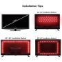 TV Backlight LED Strip Lights,cartaoo 8.10Ft LED Bias Lighting TV Back Home Movie Decor Music Mood Lights Kit with APP/Remote Controlled,Dimmable,16 Colors,USB Powered,5050 RGB Lighting