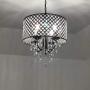 Round Crystal Chandelier Ceiling Fixture for Dining Room, Living Room,Antique Black 4-Light Round Crystal Chandelier Ceiling Fixture for Dining Room, Living Room,Antique Black 4-Light