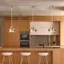 KRASTY Modern Gold Pendant Lamp Brass Barn Pendant Lighting, Industrial Mini Ceiling Pendant Light, Metal Dome Pendant Light for Living Room Bedroom Kitchen Dining Room Farmhouse Barn