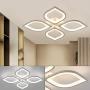 Modern Ceiling Light Acrylic Chandelier LED Ceiling Lamp Flower Shape for Living Room Dining Room Bedroom 85-265V (48W - Adjustable)