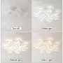 Modern Ceiling Lamp Living Room Lamp LED Dimmable Ceiling Lamp Dining Room Lamp Ceiling Light with Remote Control Designer Iron Acrylic Shade Hanging Lamp Kitchen Decoration Light,85cm dimming10 heads