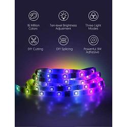 LED Strip Lights,16.4ft Light Strip with 150 led lights for bedroom,TECKIN Waterproof Color Changing 5050 RGB LED Tape Lights with Remote for Home Lighting,Kitchen,TV,Party,DIY and Bar Home Decoration