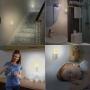 Dimmable Plug in Night Light, Slim Adjustable Brightness LED Night Lamp with Auto Dusk to Dawn Sensor, Warm White Baby Night Lights for Kids Room, Bedroom, Bathroom, Hallway, Kitchen, Stairs (4 Pack)