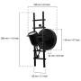 KAWELL Humanoid Creative Wall Light Indoor Wall Lamp Modern Wall Sconce Light Art Deco Iron for Bedroom, Children Room, Hallway, Restaurant, Stair, Black