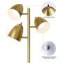 OYEARS LED Reading Floor Lamp for Living Room Mid Century Modern 68.5” Adjustable 3 Light Tree Antique Brass Tall Standing Lamp 3 LED Bulbs Included Gold OYEARS LED Reading Floor Lamp for Living Room Mid Century Modern 68.5” Adjustable 3 Light Tree Antique Brass Tall Standing Lamp 3 LED Bulbs Included Gold