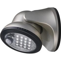 LIGHT IT! By Fulcrum, 16-LED Motion Sensor Security Light, Battery Operated, Silver