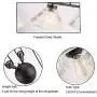 KWOKING Lighting Industrial Pulley Pendant Light Vintage 3 Lights with Pleated Frosted Glass Shade Adjustable Barn Hanging Lamp for Living Room,Dining Room,Farmhouse