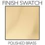 Design House 503045 Millbridge 2 Light Ceiling Light, Polished Brass