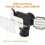 LEPOWER 45W LED Security Lights Motion Sensor Light Outdoor, 4500LM Motion Flood Light, 5000K, IP65 Waterproof, Durable Adjustable 3 Head Sensor Light Motion Detector for Garage, Yard, Patio, Porch
