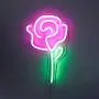 Isaac Jacobs 15'' x 9'' inch LED Neon Pink Rose Flower with Green Stem Wall Sign For Cool Light, Wall Art, Bedroom Decorations, Home Accessories, Party, and Holiday Decor: Powered by USB Wire (ROSE) Isaac Jacobs 15'' x 9'' inch LED Neon Pink Rose Flower with Green Stem Wall Sign For Cool Light, Wall Art, Bedroom Decorations, Home Accessories, Party, and Holiday Decor: Powered by USB Wire (ROSE)
