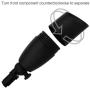 MarsLG ALS1 Aluminum Low Voltage Landscape Directional Spot Up Light in Black Finish with Ground Spike and Free MR16 LED Bulb (6-Pack), 36UL02BKx6