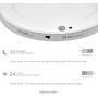 LED Motion Sensor Panel Ceiling Light Fixture with Dusk to Dawn Sensor and PIR Motion Detector, Dual Mode Switchable, Security Light, Ultrathin Surface Mounted, Integrative Driver