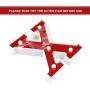 LED Marquee Letter Lights 26 Alphabet Light Up Red Letters Sign Battery Powered Perfect for Night Light Wedding Birthday Party Christmas Lamp Home Bar Decoration(M)