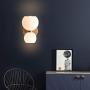 LITFAD Mid Century Modern Cream Bowl Wall Light Glass Wall Sconce Lighting Creative LED Wall Lamp for Living Room Bedroom Corridor Stairway LITFAD Mid Century Modern Cream Bowl Wall Light Glass Wall Sconce Lighting Creative LED Wall Lamp for Living Room Bedroom Corridor Stairway