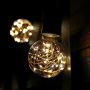 LED Globe Fairy Light Bulb,G80 E26 Warm White Edison Screw Night Lights, Flash Starry Decorative Copper Wire String Lights for Bedroom Living Room Festival ChristmasBedroom, Non-dimmable, 4 Pack