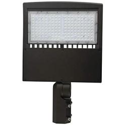 LEDMyplace 150 Watt LED Parking Lot Light - 5700K - Replaces 400W Halide - LED Shoebox/Pole Lights - Adjustable Mount Street Light, 19600 Lumens, IP65, Black, UL, CUL, DLC, CE, ROHS Approved