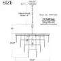 TZOE Luxury Black Smoke Crystal Modern Contemporary Chandeliers Pendant Ceiling Light 4-Tier Chandelier Lighting for Dining Room Living Room Bedroom Girls Room W23.6''