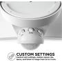 Home Zone Security Motion Sensor Light - Outdoor Weatherproof Wide Coverage LED Security Flood Light