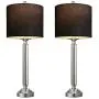 OYEARS Crystal Table Lamp Set of 2 for Living Room Bedroom 27.75“ Modern Buffet Table Lamps for Dining Room with Fabric Drum Shade Black OYEARS Crystal Table Lamp Set of 2 for Living Room Bedroom 27.75“ Modern Buffet Table Lamps for Dining Room with Fabric Drum Shade Black