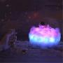 LED Colorful Clouds Astronaut Lamp with Rainbow Effect As Childrens Night Light, Astronaut Ornaments, Clouds with LED Lights with Remote Control, Decoration Bedroom Night Light