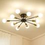 LightInTheBox 10-Head Vintage Metal Semi Flush Mount Ceiling Light Living Room Dining Room Lighting Painted Finish Ceiling Light Lighting Fixture LightInTheBox 10-Head Vintage Metal Semi Flush Mount Ceiling Light Living Room Dining Room Lighting Painted Finish Ceiling Light Lighting Fixture