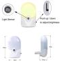 LuxLumin LED Night Light, Dimmable Warm White Night Lights Plug into Wall with Dusk-to-Dawn Sensor, Auto On and Off, Nightlights for Kids,Nursery,Bedroom, Bathroom,Hallway,Kitchen,Stairs, 6 Packs