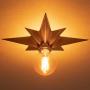 VILUXY Flush Mount Ceiling Light, Satin Nickel Star Light Fixtures Ceiling for Hallway, Entryway, Study Room, Bedroom VILUXY Flush Mount Ceiling Light, Satin Nickel Star Light Fixtures Ceiling for Hallway, Entryway, Study Room, Bedroom