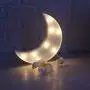 Decorative Crescent Moon Decor Light,Cute LED Nursery Night Lamp Gift-Marquee Moon Sign Wall Decor for Birthday Party,Kids Room, Living Room Decor(White)