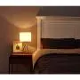 SOTTAE Modern Style Golden Hollowed Out Base Beside Living Room Bedroom Table Lamp, Desk Lamp with White Fabric Shade