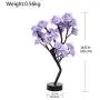 Hunputa Table Lamp Rose Flower Desk Tree Lamp for Wedding Living Room Bedroom Party Home Décor with LED Lights Gift for Girls Women Teens