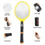 Bug Zapper, Mosquito Killer with Built-in AC Wall Plug, Electric Fly Swatter for Home Outdoor, LED Light, Safe to Touch with 3-Layer Safety Mesh